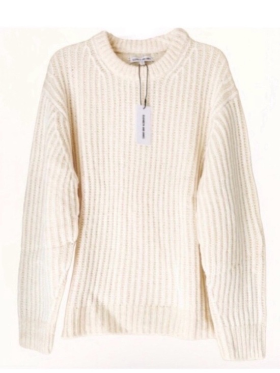 Elizabeth and James Sweaters - Elizabeth and James Cream Fisherman’s Rib Sweater SIze XXL